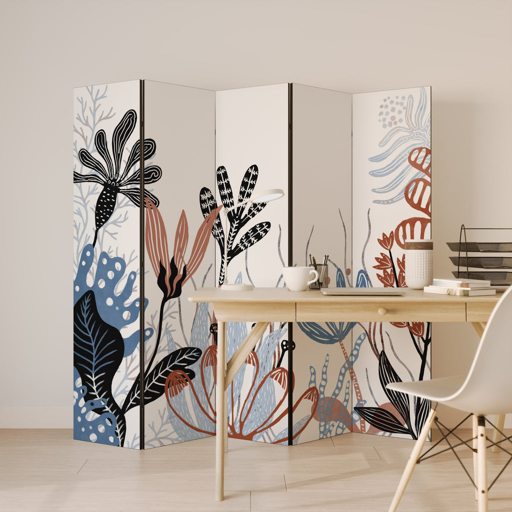 ORGANIC ASSEMBLAGE Dekorativer 5-teiliger Raumteiler