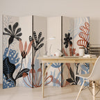 ORGANIC ASSEMBLAGE Dekorativer Paravent - 6-teilig