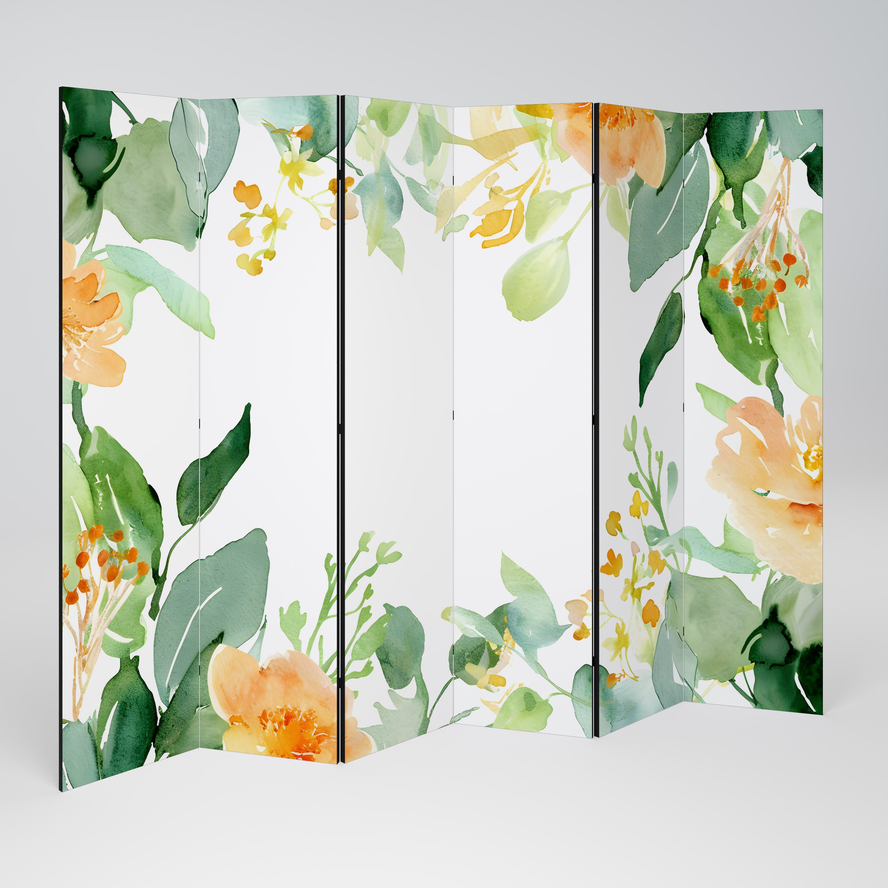 FLORAL SERENITY SPLIT Dekorativer 6-teiliger Raumteiler