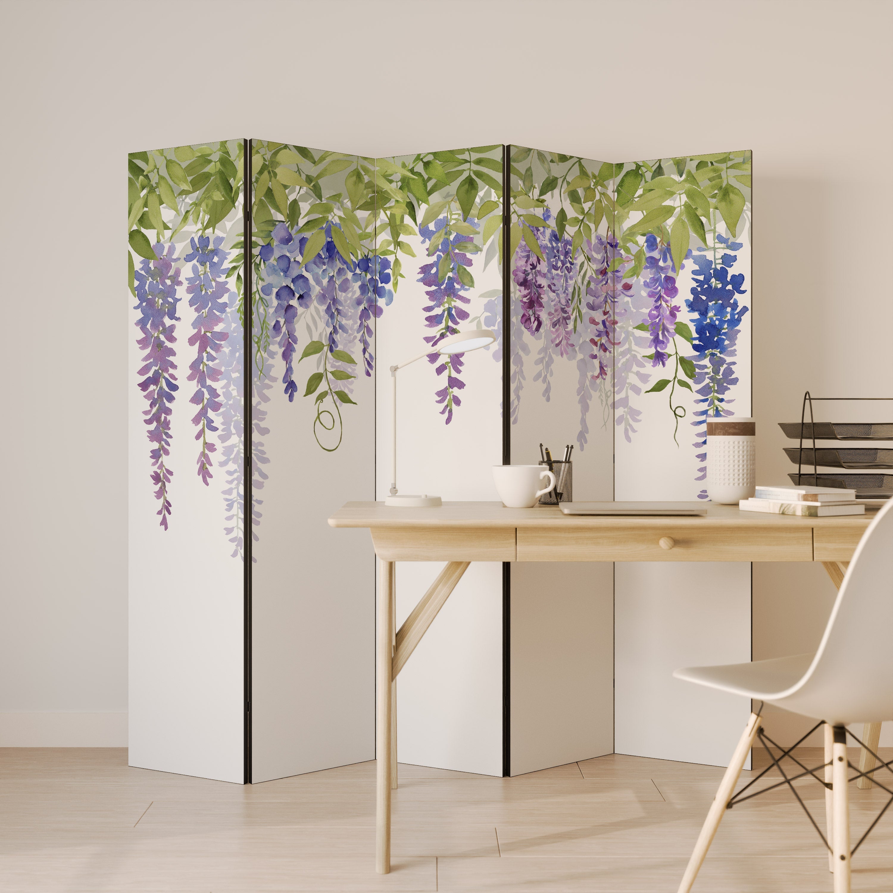 BOTANICAL BREEZE Dekorativer 5-teiliger Raumteiler