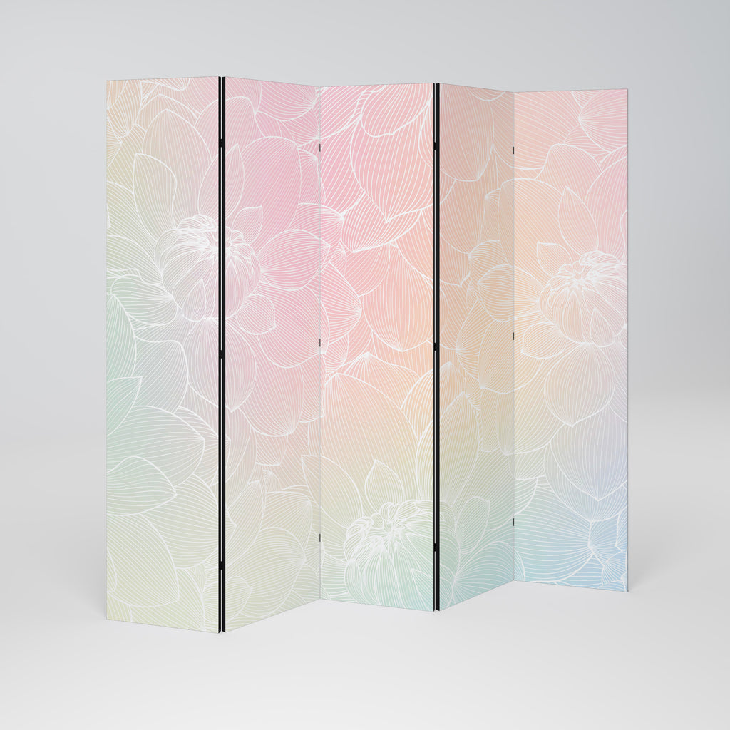 ELEGANT FLORAL FUSION 5-teiliger Paravent