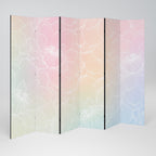 ELEGANT FLORAL FUSION Dekorativer Paravent - 6-teilig