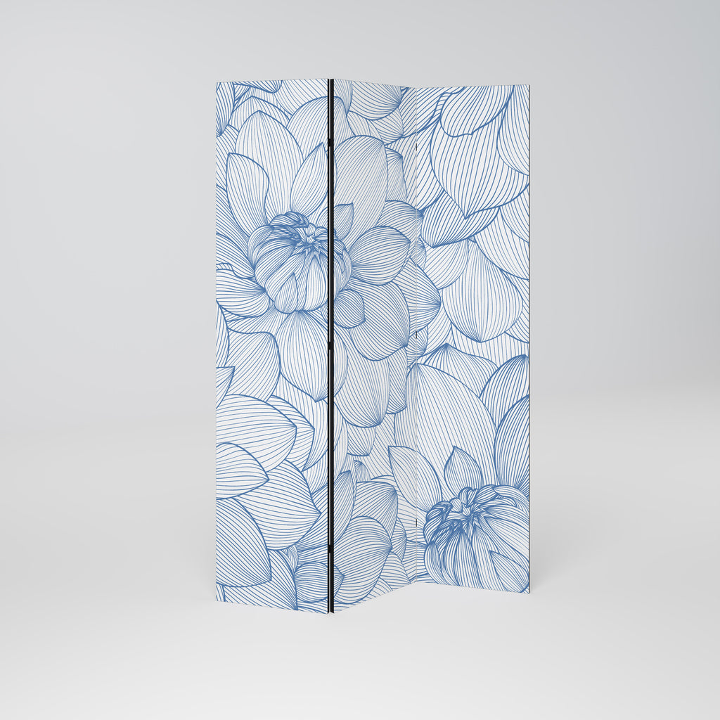 LUSH LINEAR BLOOMS 3-teiliger Paravent