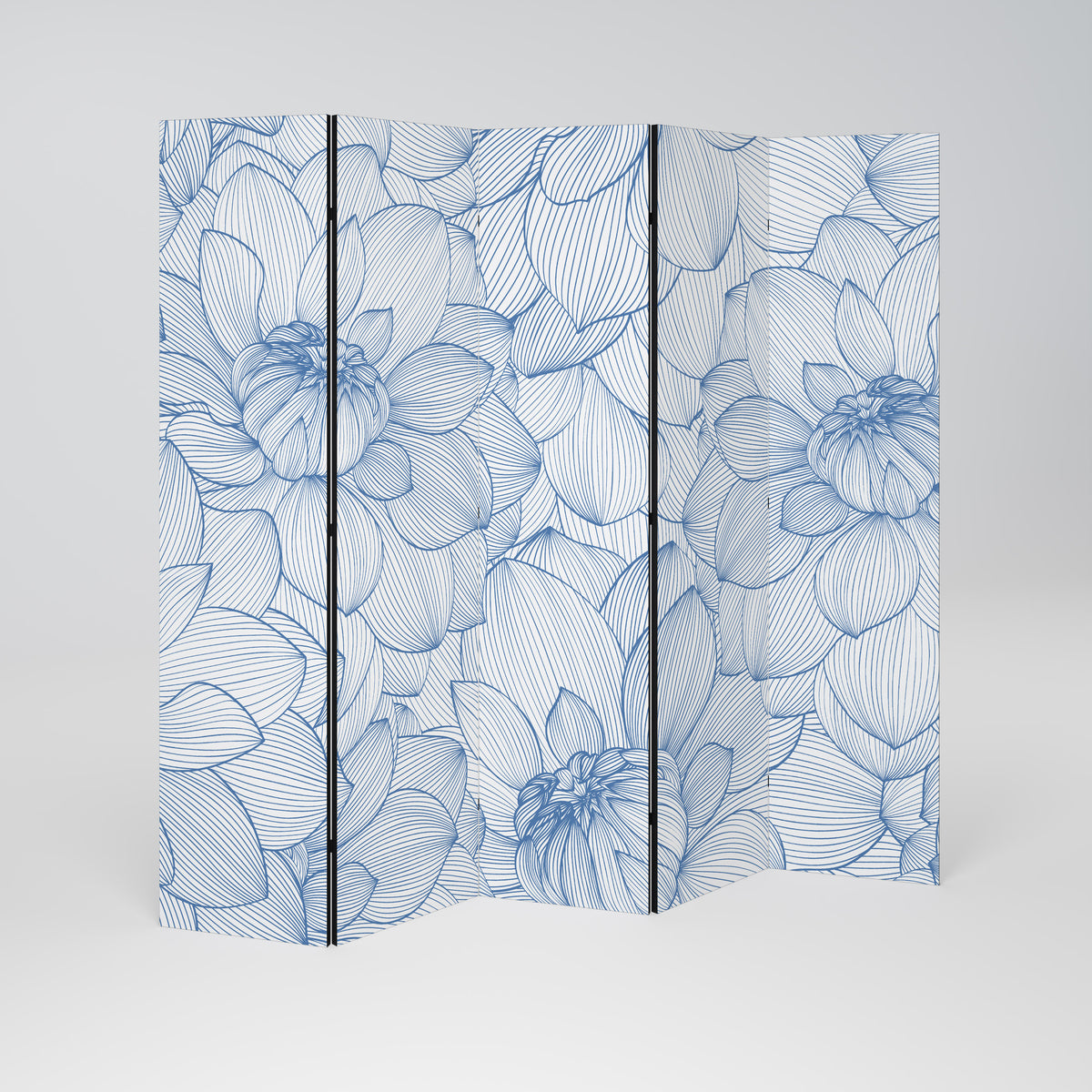 LUSH LINEAR BLOOMS 5-teiliger Paravent