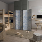 LUSH LINEAR BLOOMS Dekorativer Paravent - 5-teilig