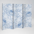 LUSH LINEAR BLOOMS 6-Panel Room Divider