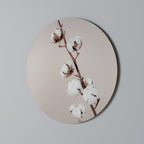 COTTON CLOUDS IN BALANCE Round Wall Art