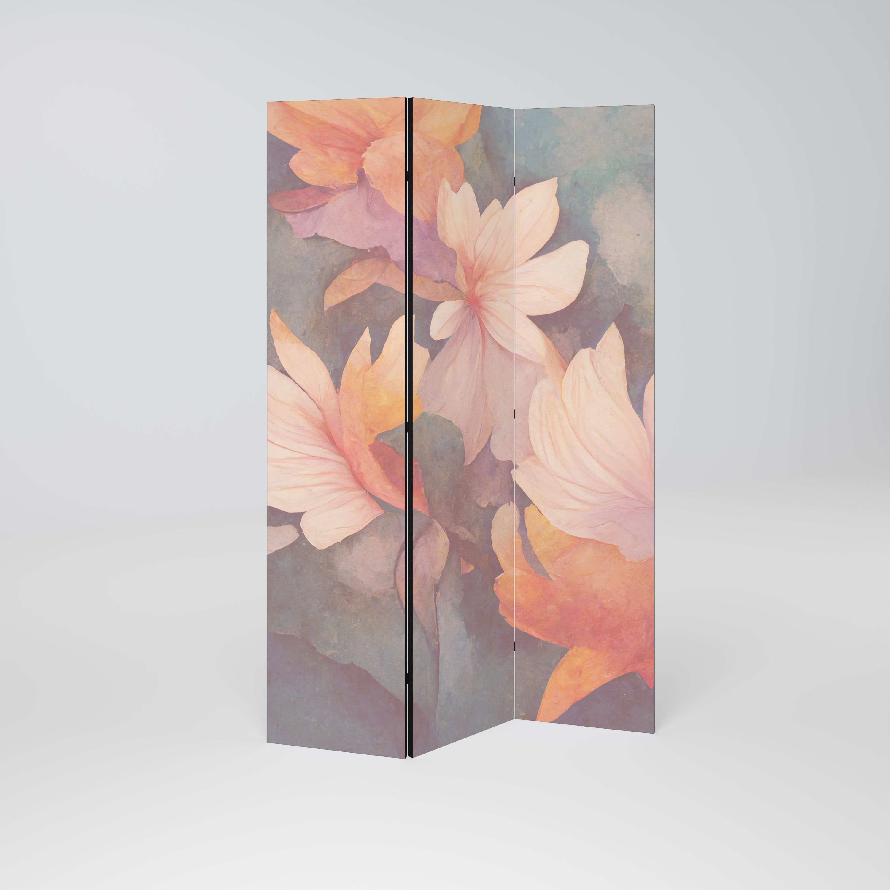 PETAL GRACE Dekorativer 3-teiliger Raumteiler
