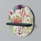 HERBAL FIESTA Ovales Kunstregal in Schwarz