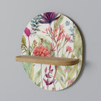 HERBAL FIESTA Oval Art Shelf In Oak Effect