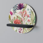 HERBAL FIESTA Rundes Kunstregal in Schwarz