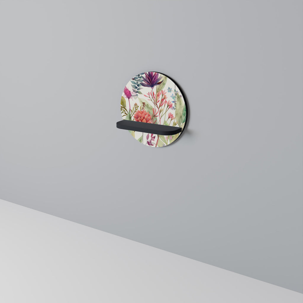 HERBAL FIESTA Rundes Kunstregal in Schwarz