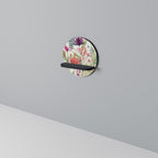 HERBAL FIESTA Rundes Kunstregal in Schwarz