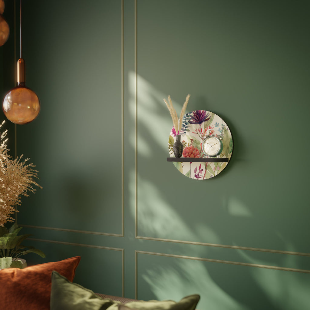 HERBAL FIESTA Rundes Kunstregal in Schwarz