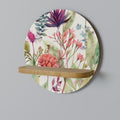 HERBAL FIESTA Round Art Shelf In Oak Effect