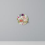 HERBAL FIESTA Round Art Shelf In Oak Effect