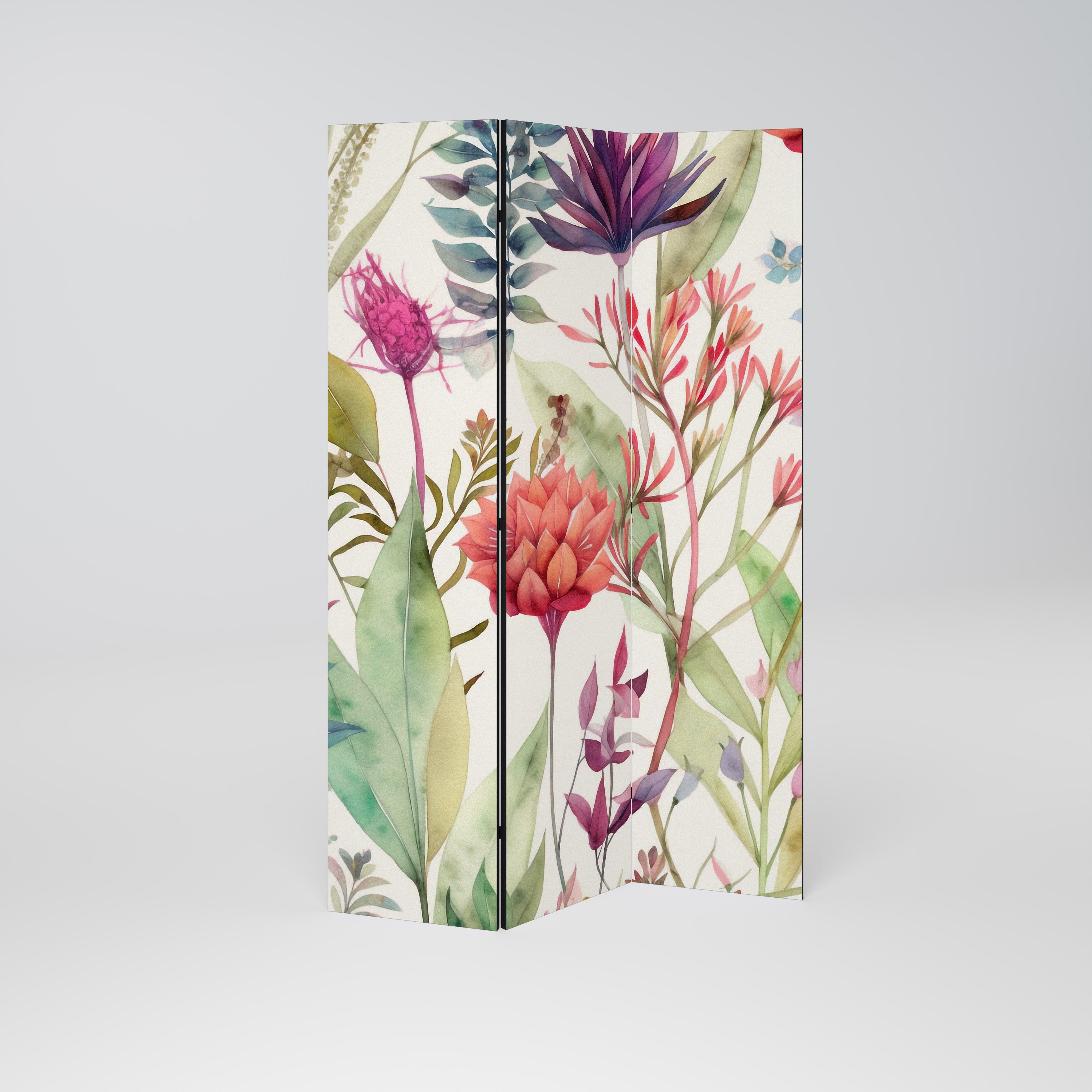 HERBAL FIESTA 3-Panel Room Divider