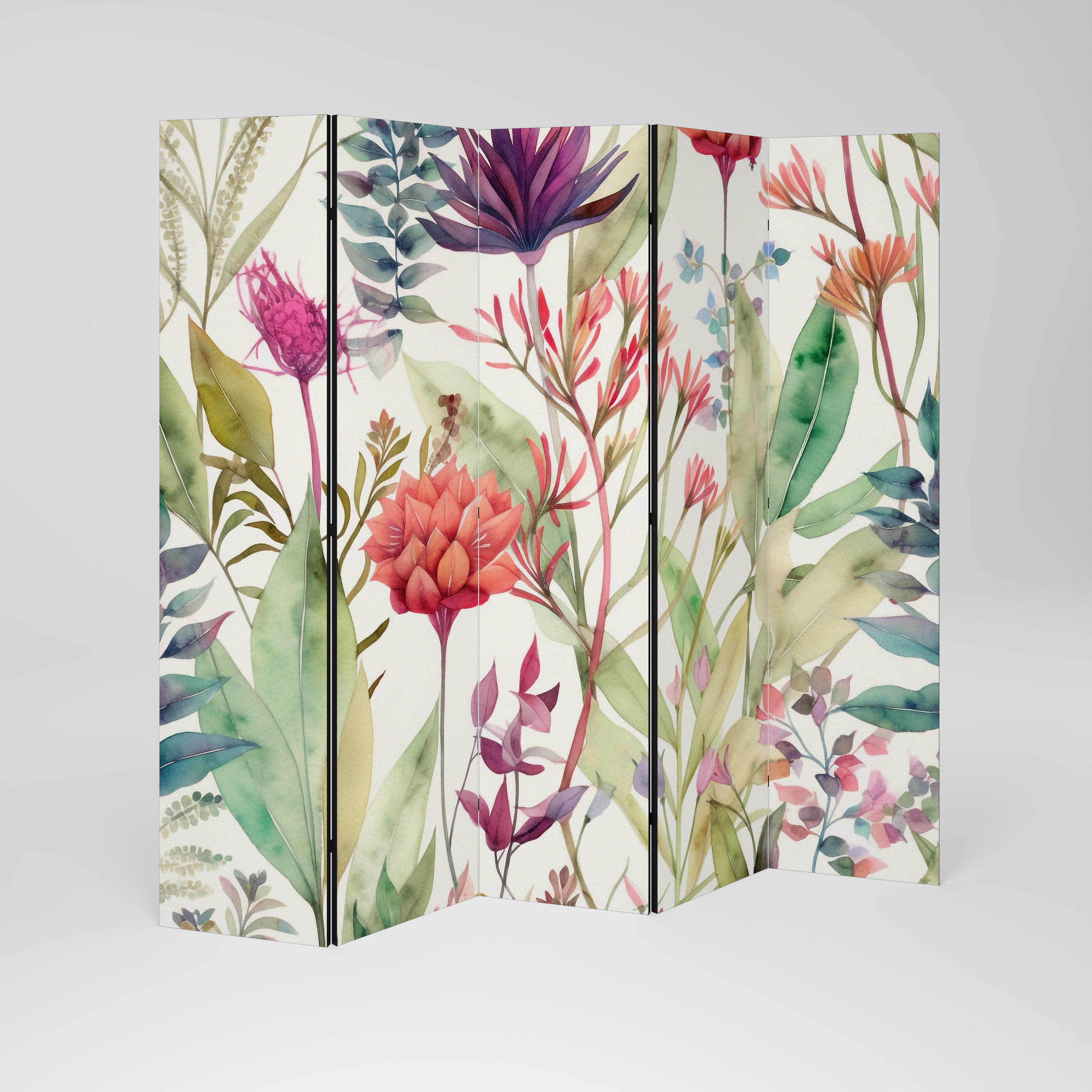 HERBAL FIESTA 5-Panel Room Divider