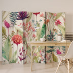 HERBAL FIESTA Decorative 6-Panel Room Divider