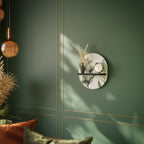 HERBAL DREAM Ovales Kunstregal in Schwarz