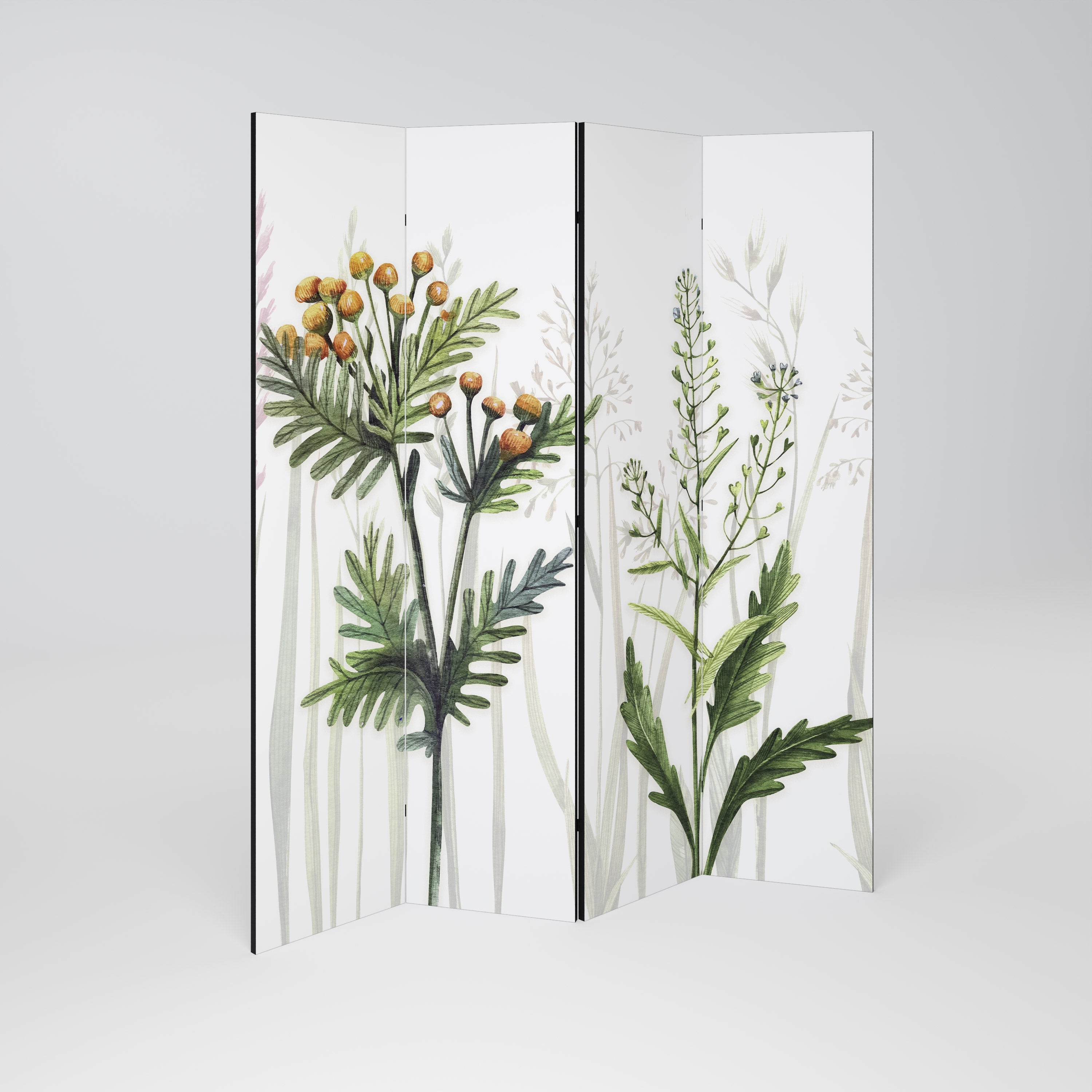 HERBAL DREAM Dekorativer 4-teiliger Raumteiler