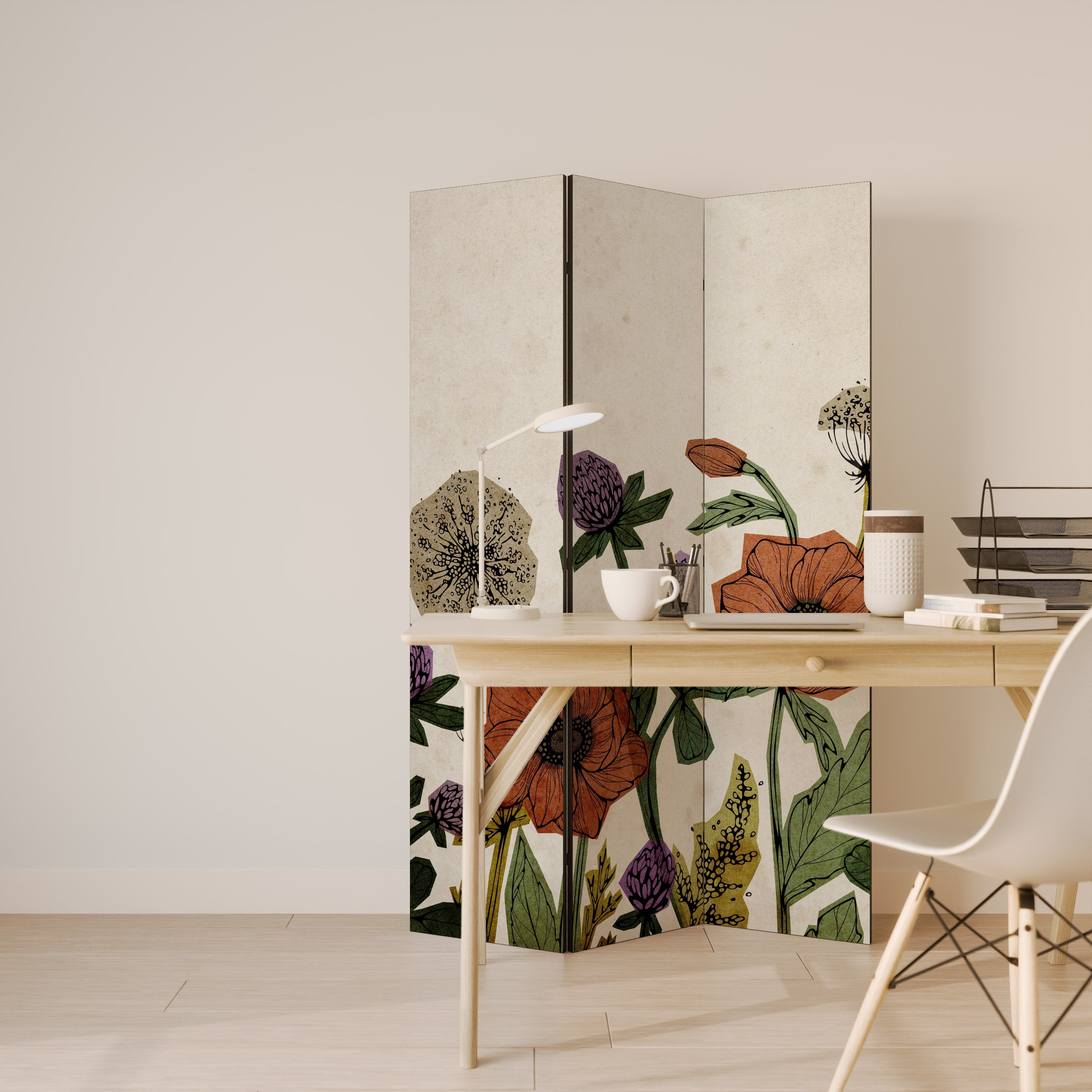 SPROUT ELEGANCE Dekorativer 3-teiliger Raumteiler
