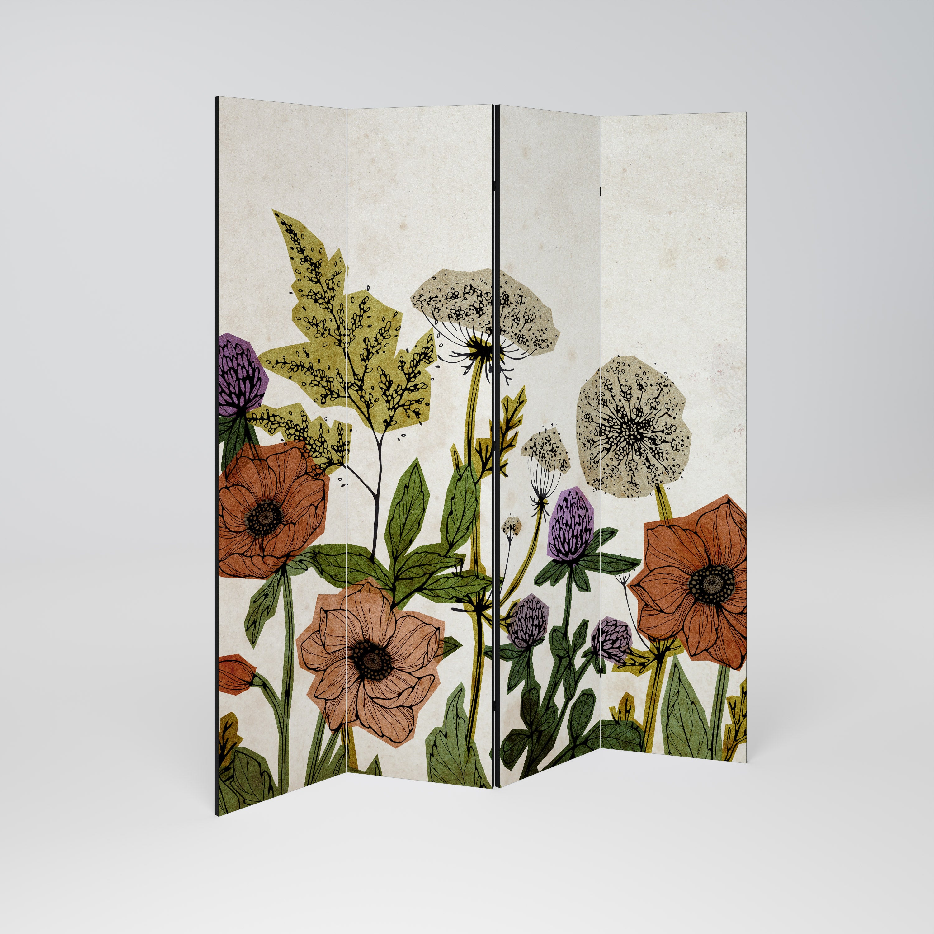 SPROUT ELEGANCE 4-teiliger Paravent