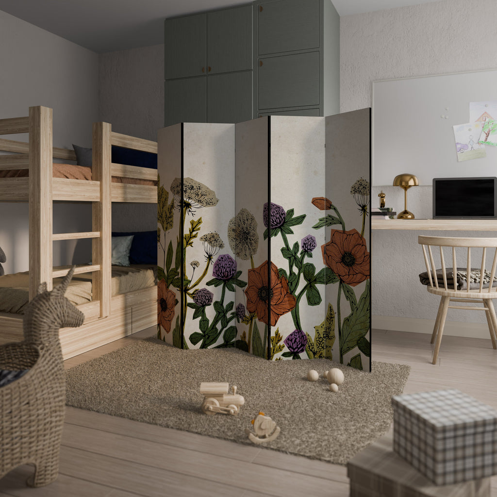 SPROUT ELEGANCE Dekorativer 5-teiliger Raumteiler
