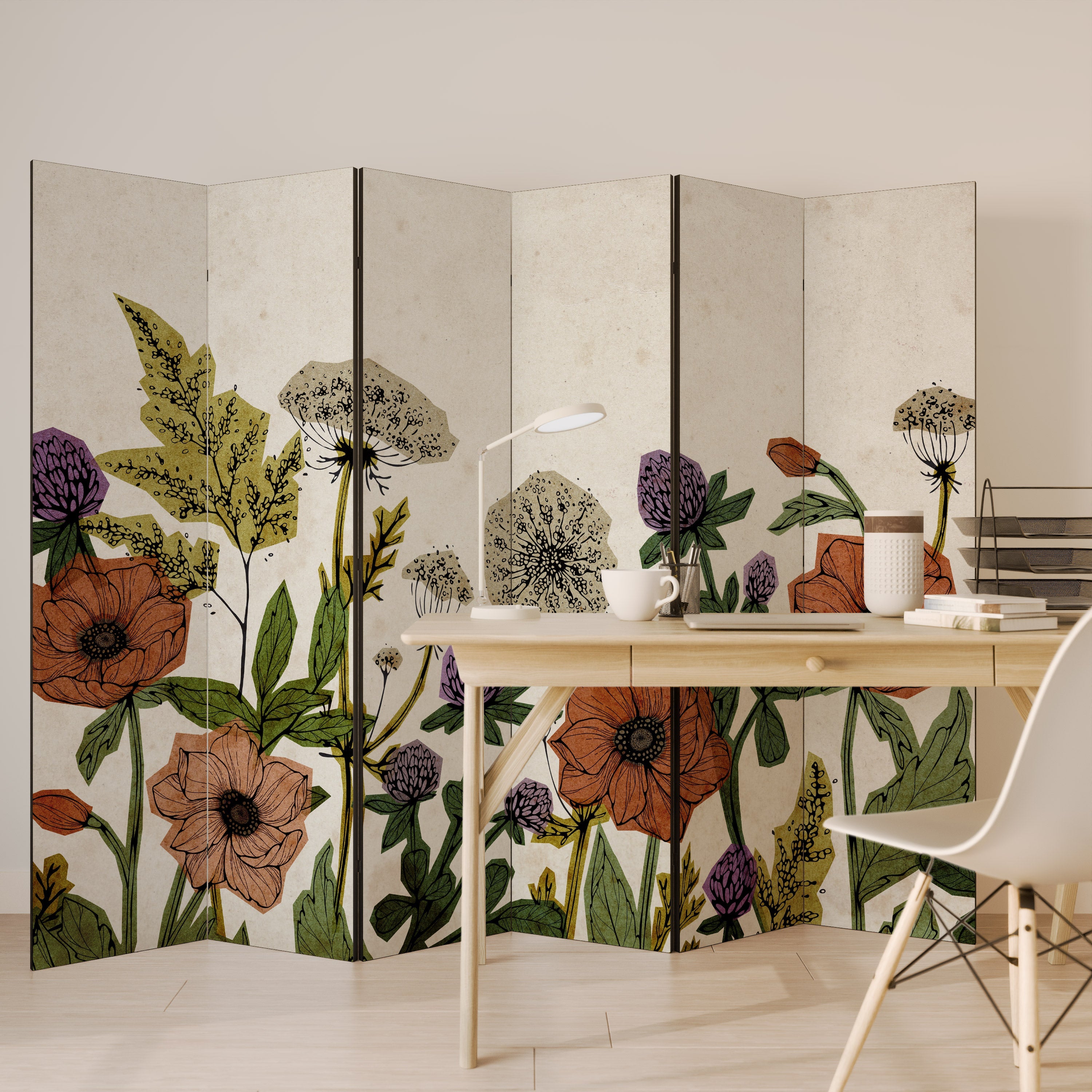 SPROUT ELEGANCE Dekorativer 6-teiliger Raumteiler