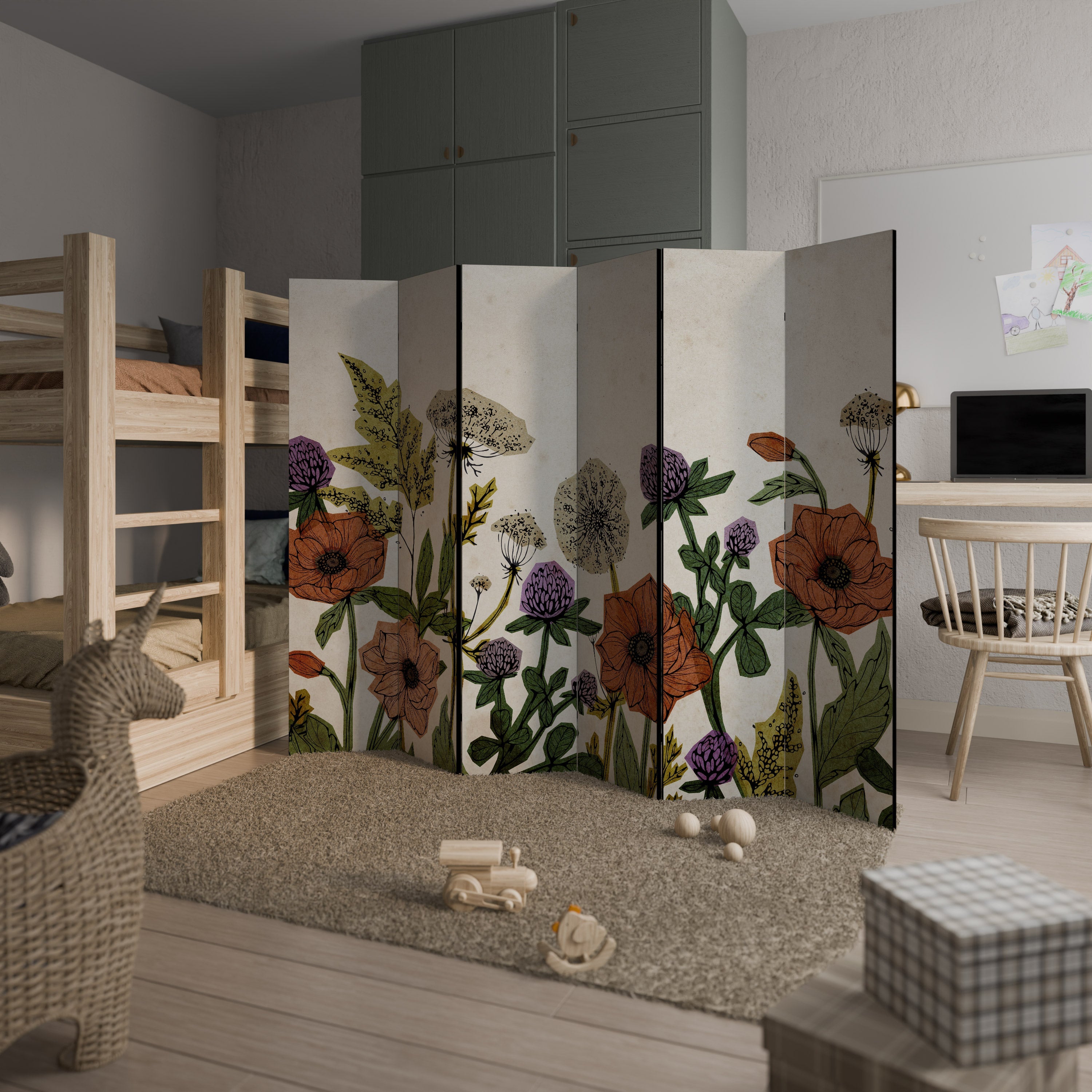 SPROUT ELEGANCE Dekorativer 6-teiliger Raumteiler