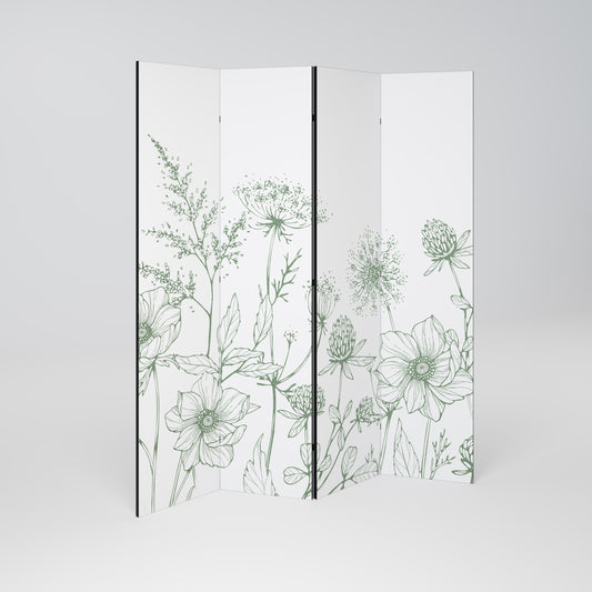 WILDER BEAUTY 4-teiliger Paravent