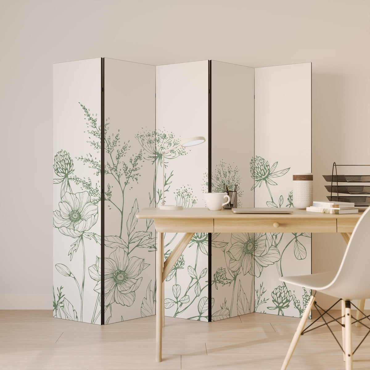 WILDER BEAUTY 5-teiliger Paravent