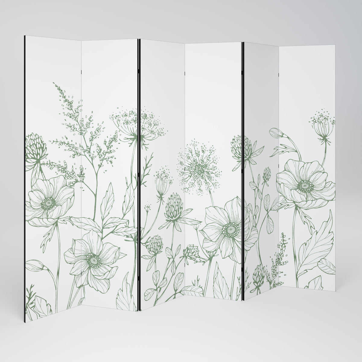 WILDER BEAUTY 6-teiliger Paravent