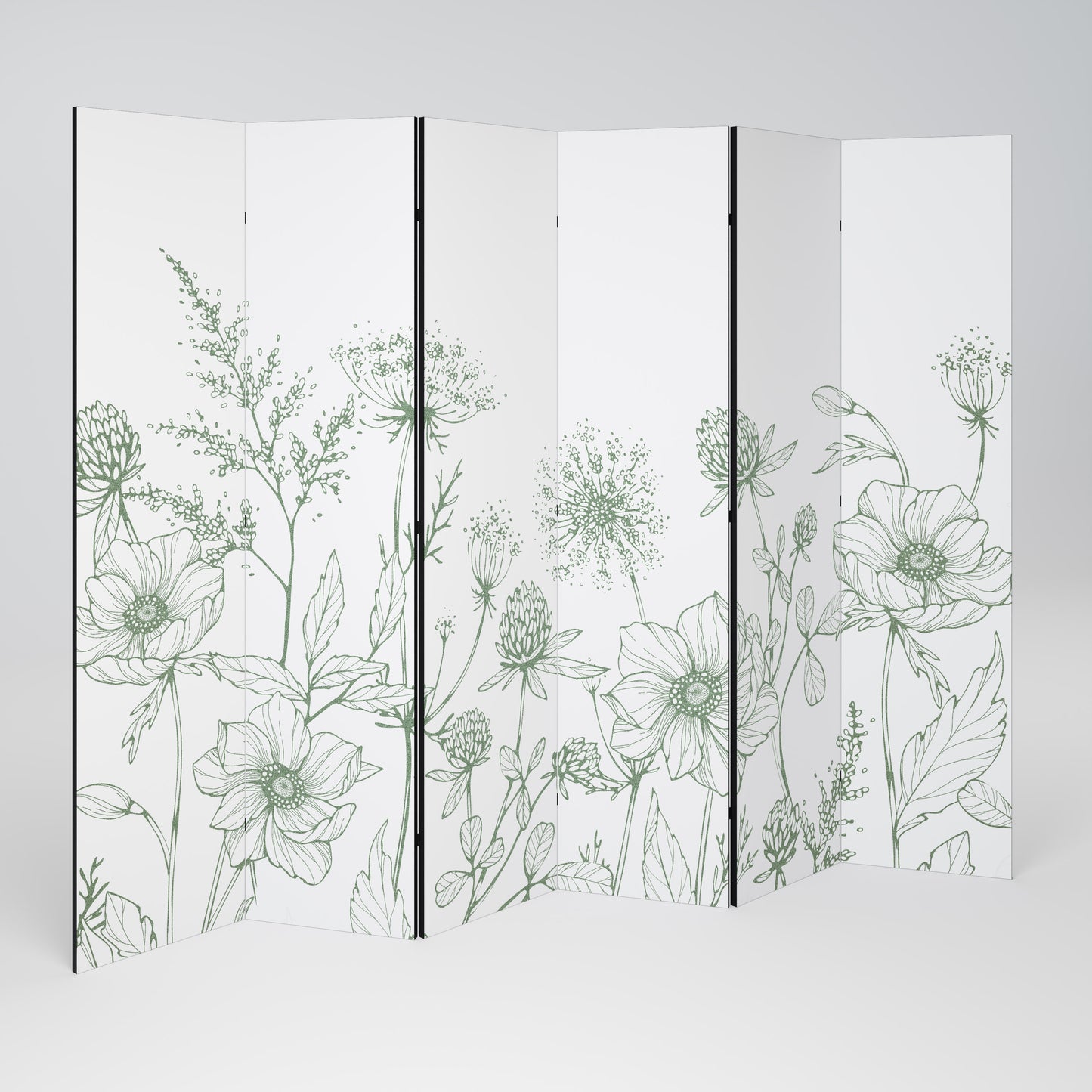 WILDER BEAUTY 6-teiliger Paravent