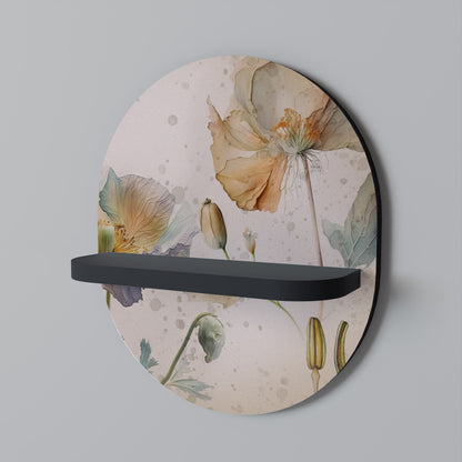 SOFTEN POPPY Dekoratives Wandregal