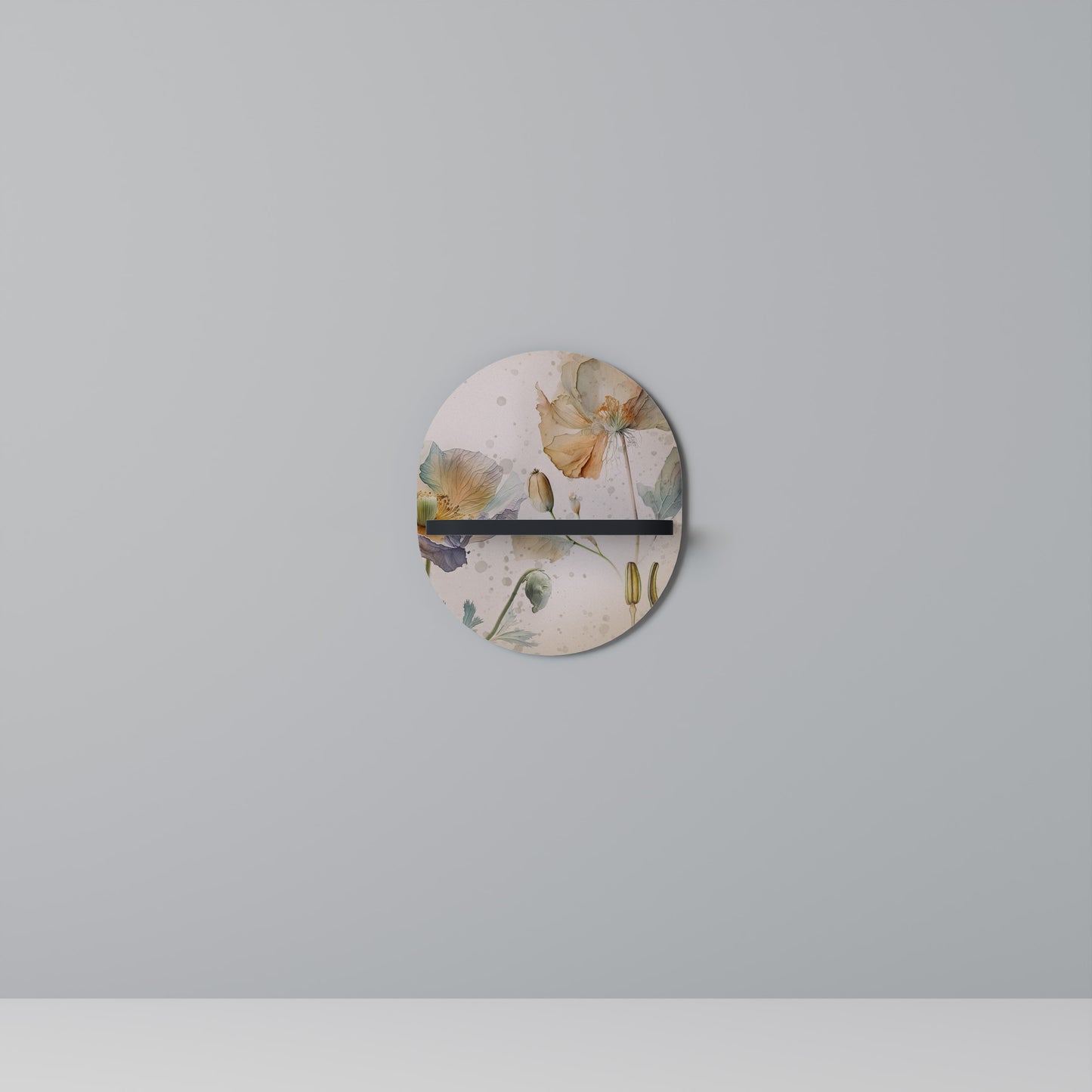 SOFTEN POPPY Dekoratives Wandregal