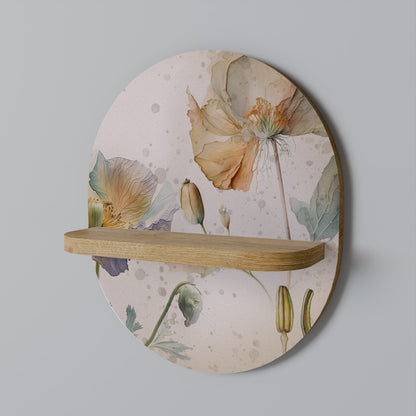 SOFTEN POPPY Dekoratives Wandregal