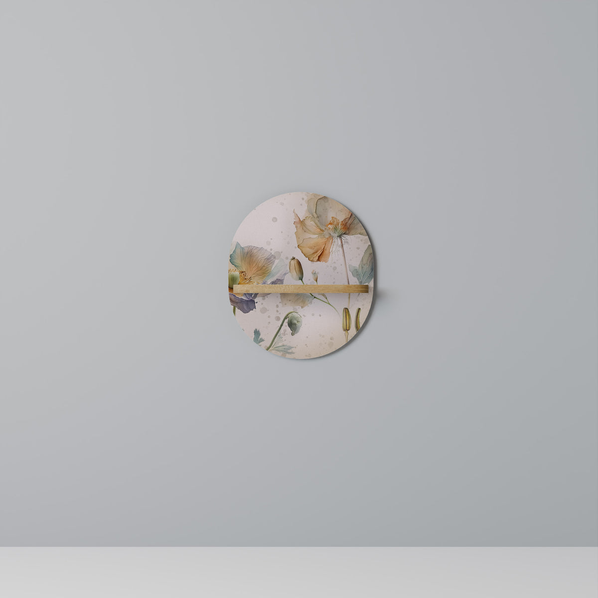 SOFTEN POPPY Dekoratives Wandregal