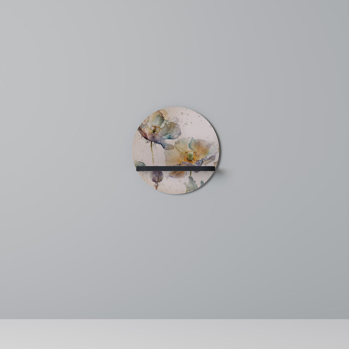 SOFTEN POPPY Dekoratives Wandregal