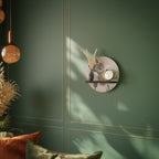 SOFTEN POPPY Rundes Kunstregal in Schwarz