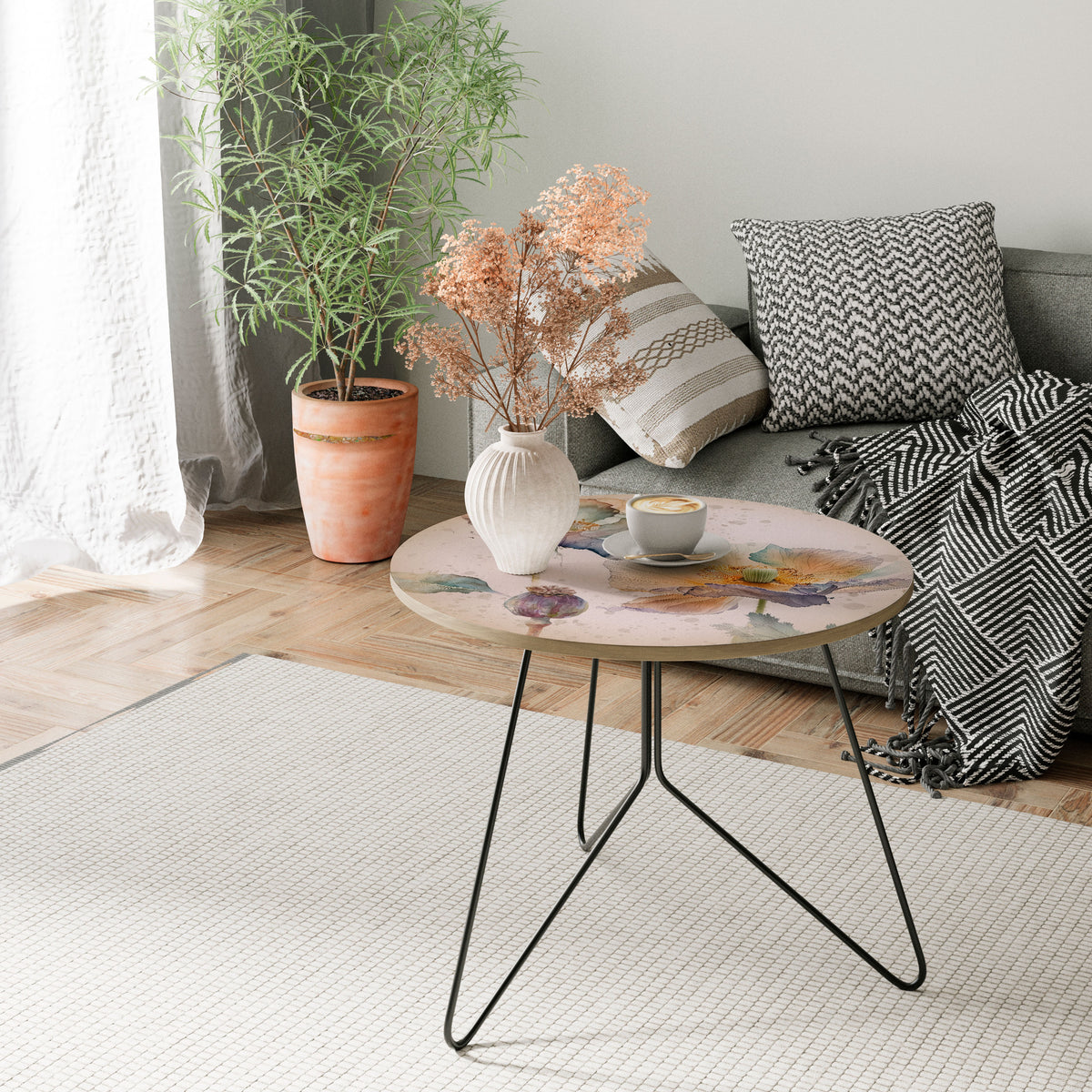 SOFTEN POPPY Couchtisch