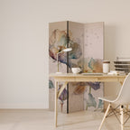 SOFTEN POPPY 3-teiliger Paravent