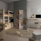 SOFTEN POPPY Dekorativer Paravent - 3-teilig