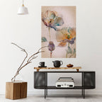 SOFTEN POPPY Selbstklebendes Poster - Hochformat