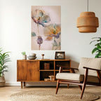 SOFTEN POPPY Selbstklebendes Poster - Hochformat