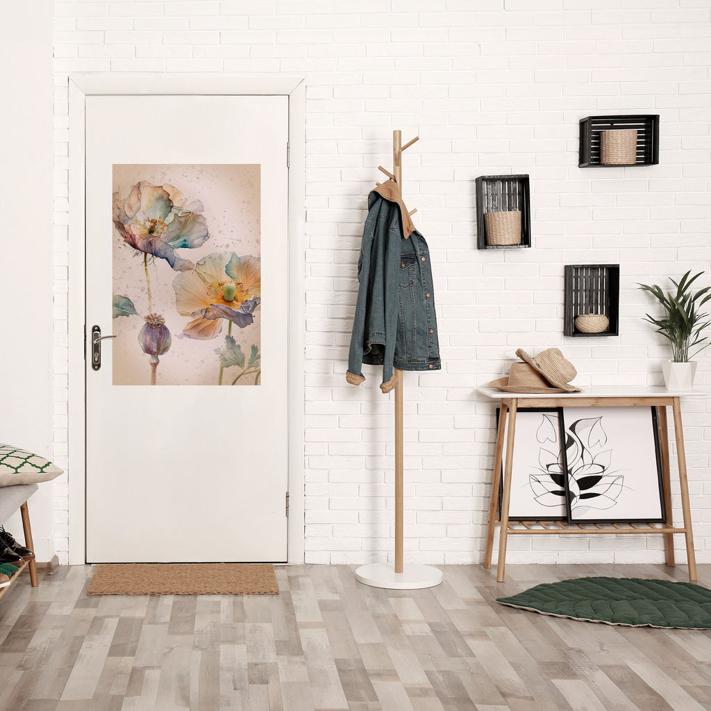 SOFTEN POPPY Vertikales Poster zum Abziehen und Aufkleben