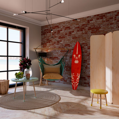 FLOWERY ORNATE Deko-Surfboard