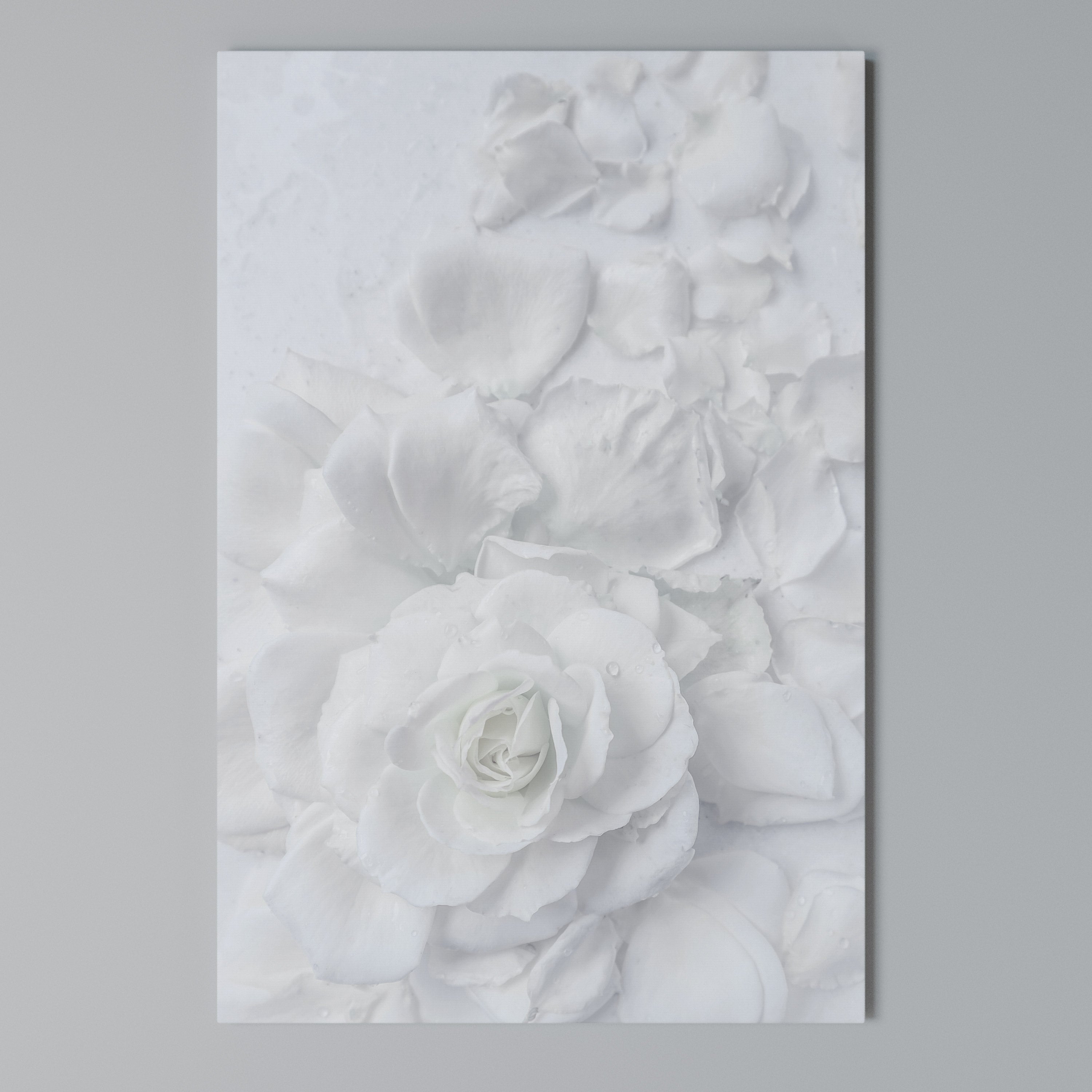 ELEGANCE IN CLARITY Vertical Canvas Print