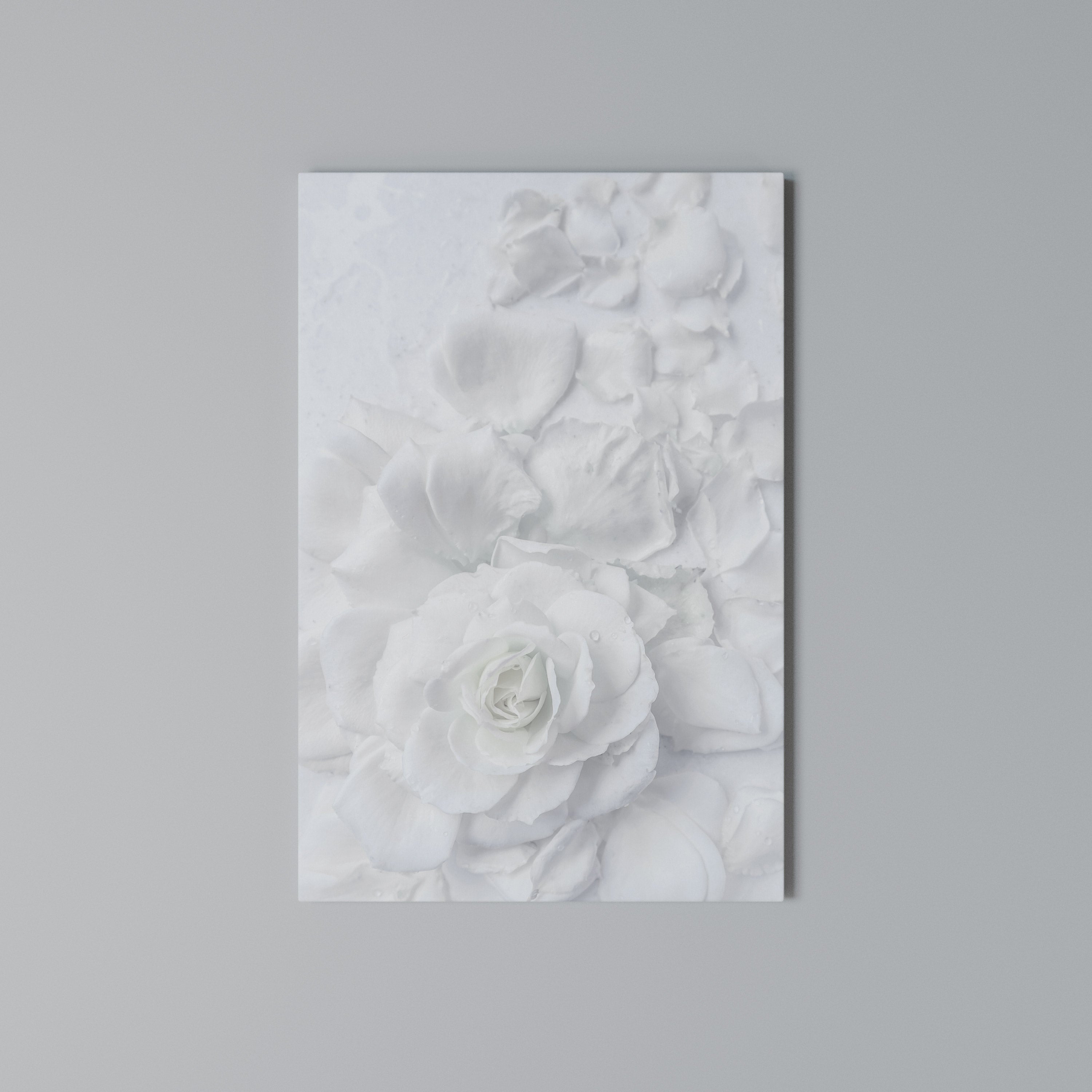 ELEGANCE IN CLARITY Vertical Canvas Print