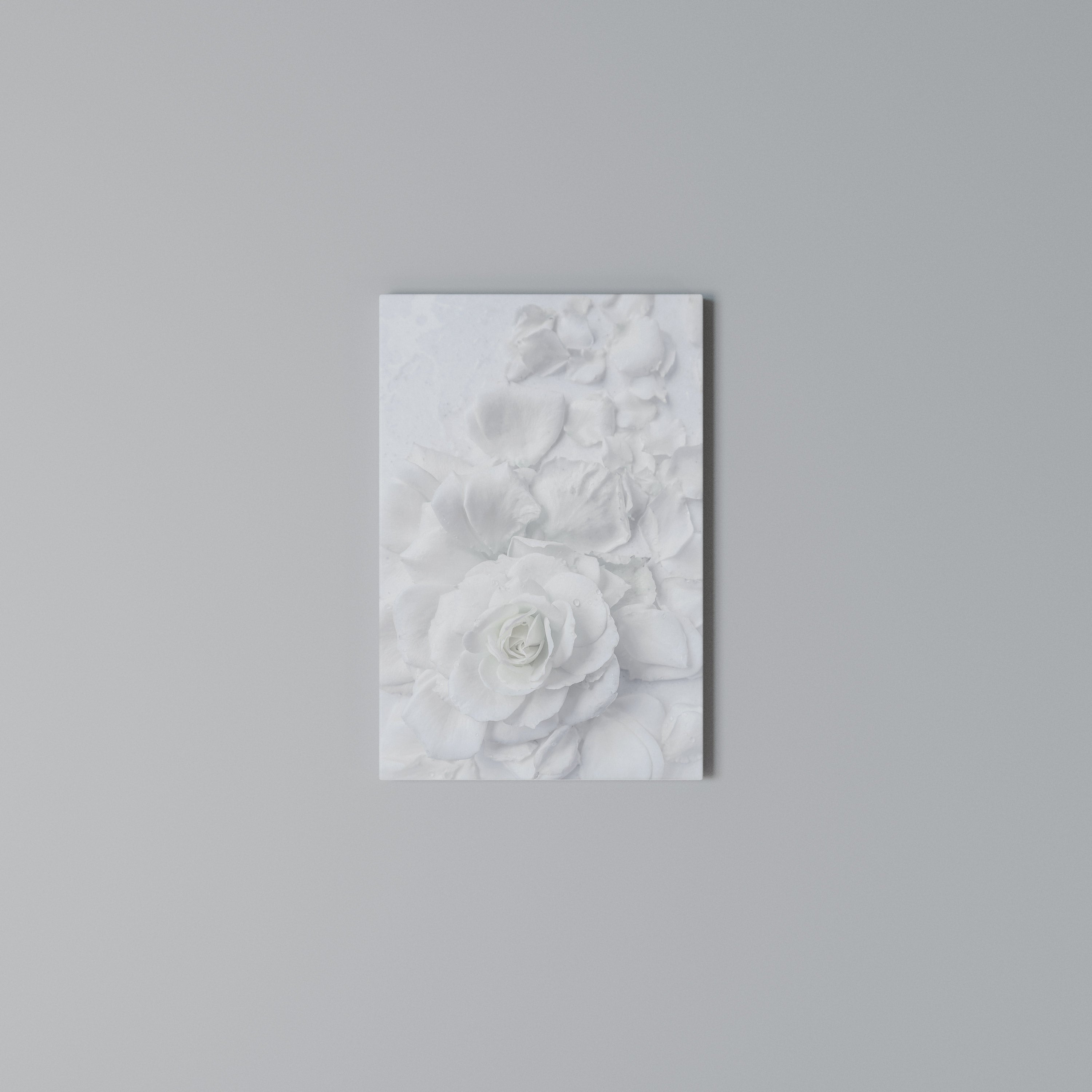 ELEGANCE IN CLARITY Vertical Canvas Print